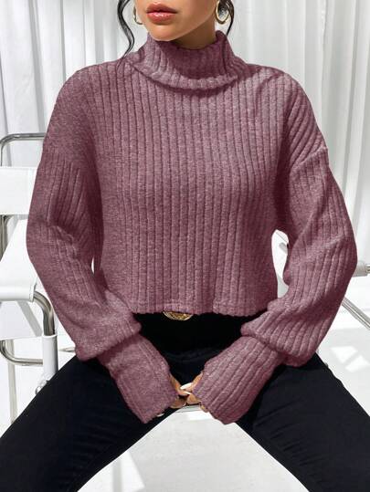 Elegantes Rollkragen Shirt für Damen von Aphrodite™.

