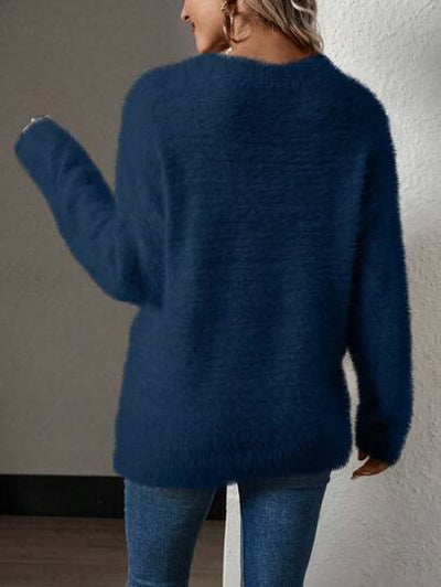 Stylisher Damen V-Ausschnitt Pullover mit weichem Stoff von Aphrodite™.
