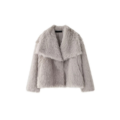 Zeitlose Winterjacke mit hochwertigem Kunstpelzmaterial.
