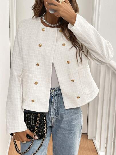Vielseitiger Damen Blazer mit Doppelreihen-Design von Aphrodite™.

