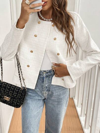 Aphrodite™ warmer und stilvoller Winter-Doppelreihen Blazer.
