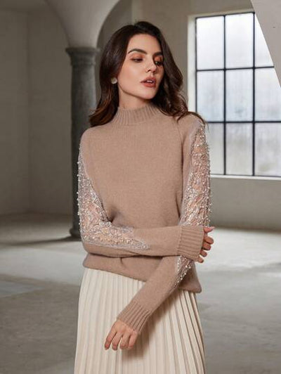 Figurbetonter Pullover im französischen Stil von Aphrodite™.
