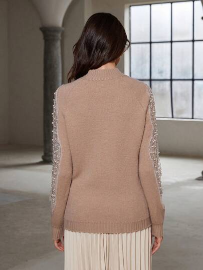 Gemütlicher Damenpullover mit luxuriösen Details von Aphrodite™.
