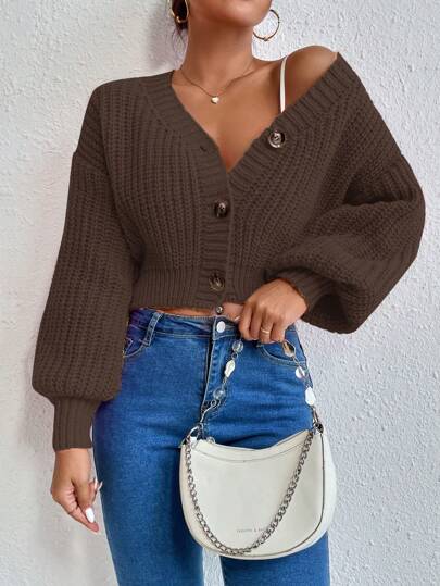 Gemütlicher Strick-Cardigan mit strapazierfähigen Knöpfen.