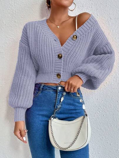 Gemütlicher Cardigan für schicke Layering-Optionen.
