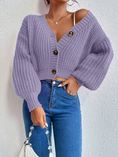 Weicher Strick-Cardigan mit luxuriöser Textur.