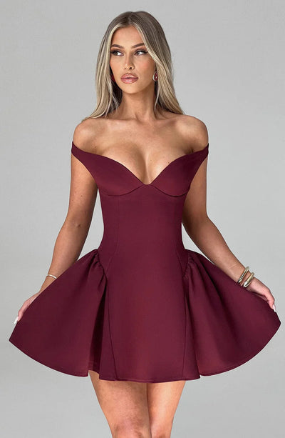 Aphrodite™ Blumen-Kleid mit tailliertem Schnitt für Damen.

