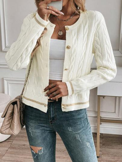 Leichte Strickjacke für modische Outfits.