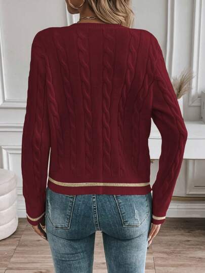 Warme Strickjacke für kalte Winterabende.
