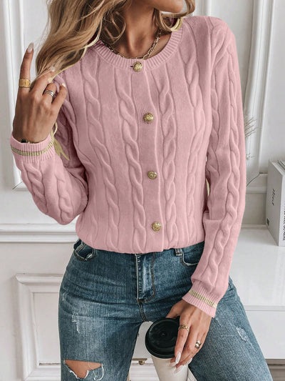 Warme und elegante Strickjacke.