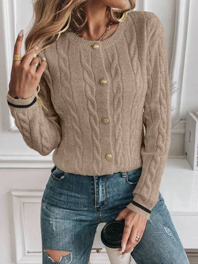Bequeme Strickjacke für kalte Tage.