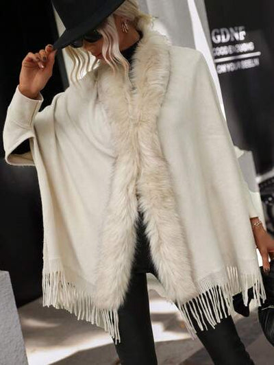 Aphrodite™ flauschige Fledermausärmel-Strickjacke für maximalen Komfort.
