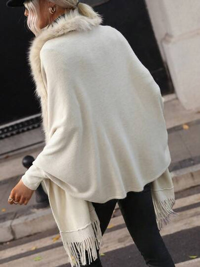 Modische Strickjacke für den Lagenlook in der kühlen Jahreszeit.
