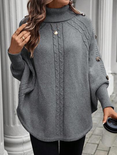 Aphrodite™ warmer hochgeschlossener Pullover zum Layern.
