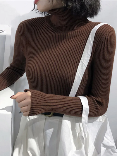 Bequemer und vielseitiger Rollkragenpullover für Damen von Aphrodite™.
