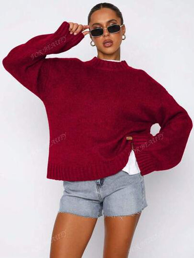 Stilvoller und gemütlicher lockerer Pullover für den Herbst von Aphrodite™.
