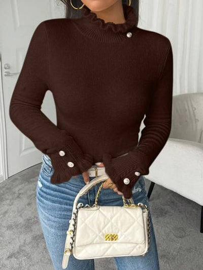 Eleganter Rollkragenpullover für Herbst- und Wintermode von Aphrodite™.
