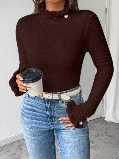 Aphrodite™ locker sitzender Strickpullover für einen modernen und gemütlichen Look.
