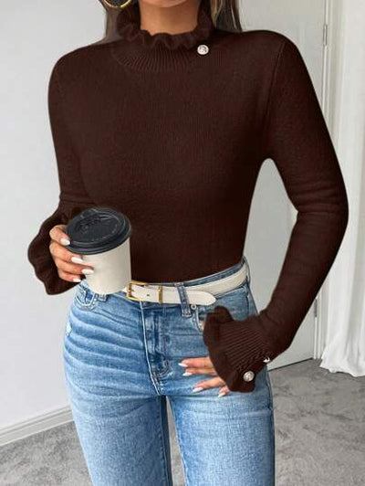 Aphrodite™ locker sitzender Strickpullover für einen modernen und gemütlichen Look.
