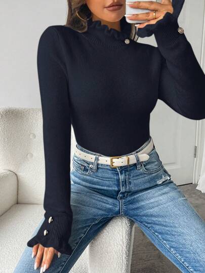 Aphrodite™ lässiger lockerer Pullover ideal für Herbst und Winter.
