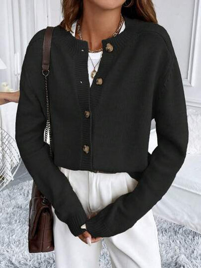 Aphrodite™ einfarbige lässige Cardigan für den Alltag.