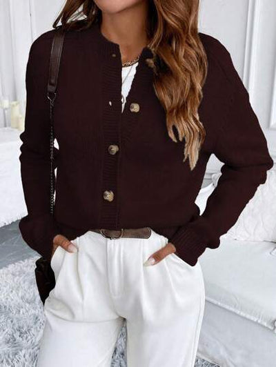 Knopf-Cardigan mit schickem Stil von Aphrodite™.
