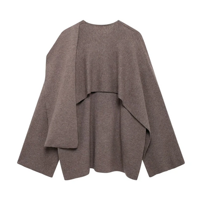 Stilvoller Winter-Cape-Mantel für formelle und legere Anlässe.
