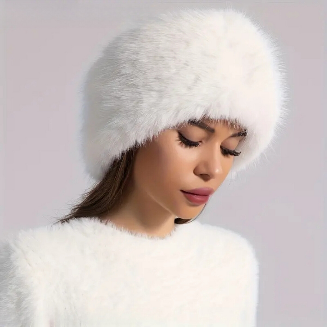 Warmer und atmungsaktiver Kunstfellhut für den Winter von Aphrodite™.
