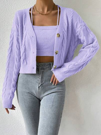 Modische Strickjacke mit femininer Passform
