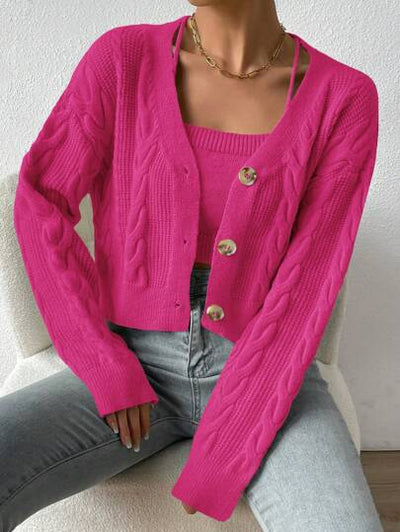 Damen-Strickjacke in schmeichelhaftem Design
