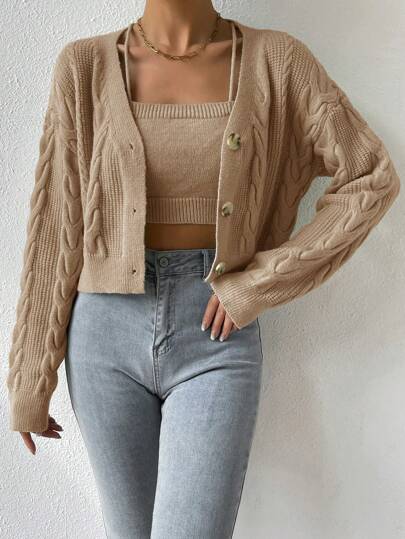 Bequeme und stilvolle Damen-Strickjacke
