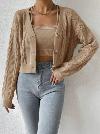 Bequeme und stilvolle Damen-Strickjacke
