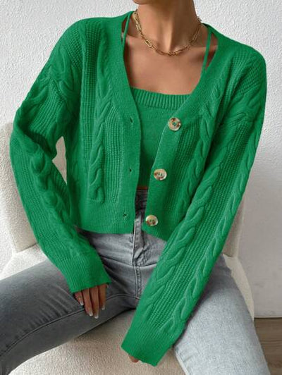 Aphrodite™ Zopfstrickjacke für den perfekten Look
