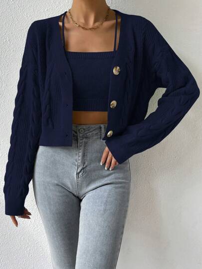 Vielseitige Strickjacke für jede Jahreszeit
