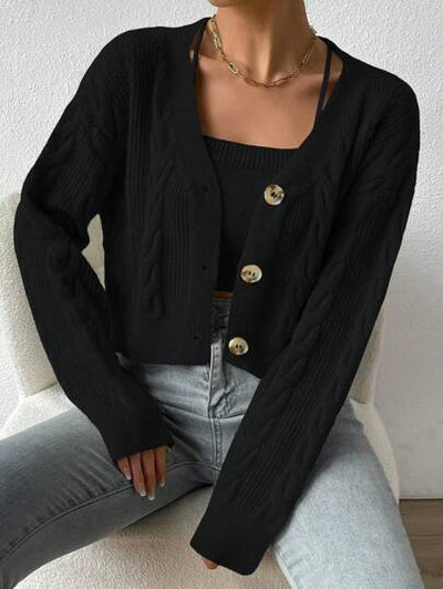 Aphrodite™ gestrickte Strickjacke für lässigen Stil
