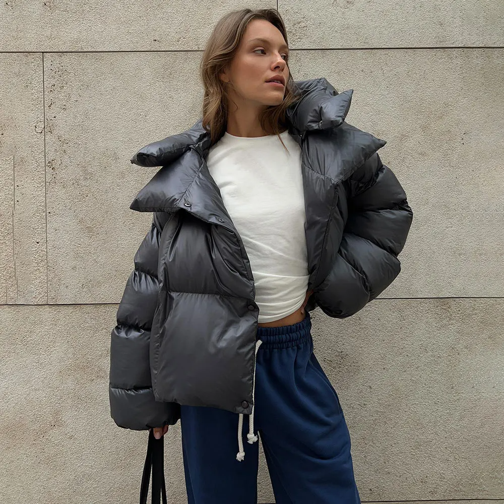 Oversize-Steppjacke, ideal für den Lagenlook, von Aphrodite™.