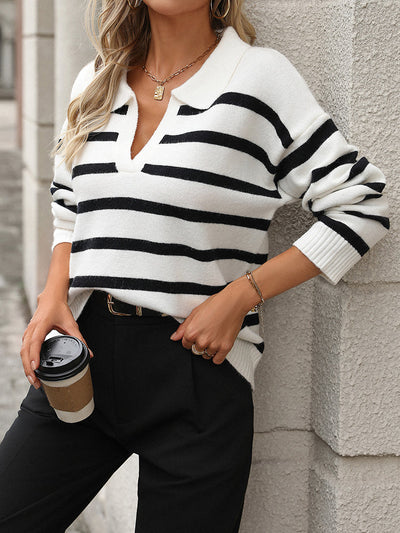 Aphrodite™ Rippstrick-Pullover ideal zum Schichten.
