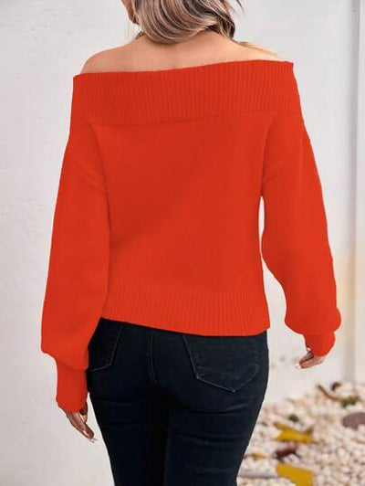 Eleganter Off-Shoulder-Pullover für Damen von Aphrodite™.
