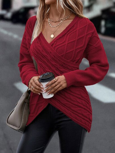 Entspannter Drop-Shoulder-Strickpullover von Aphrodite™.

