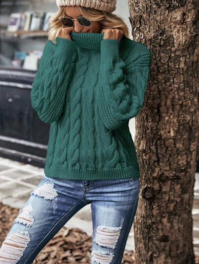 Stilvoller Rollkragenpullover für Freizeit von Aphrodite™.
