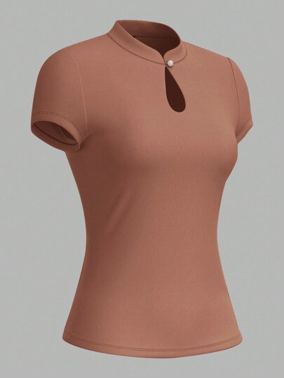 Modernes Stricktop mit schickem Lochmuster von Aphrodite™.
